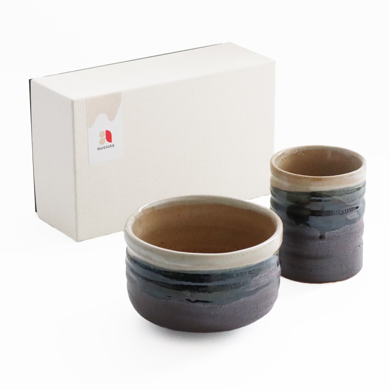 Matcha Bowl & Sushi Yunomi Set - Suirei no Kei