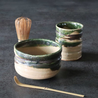 Matcha Bowl & Sushi Yunomi Set - Suirei no Kei