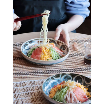 Pasta Bowl - Brush Blue 3pcs