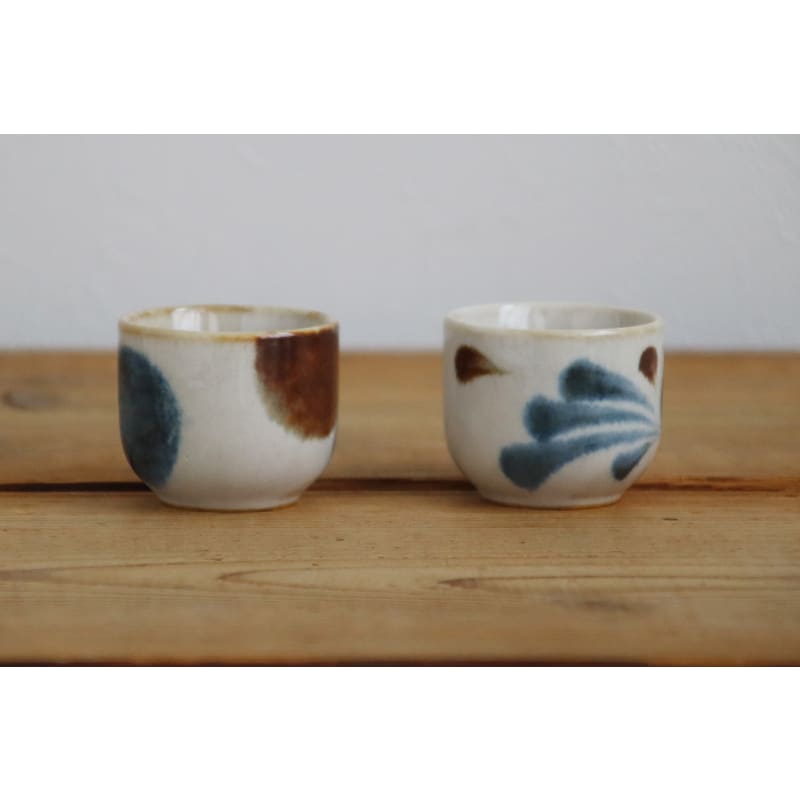 Sake Cup Set (6 pieces) - Brush Blue