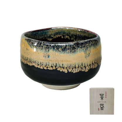 Matcha Bowl - Tenmokukin Unofunagashi or Nezumishino Sansui