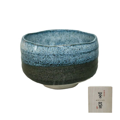 Matcha Bowl -  Ameyu Aka Nagashi or Ao Unofu Kakewake