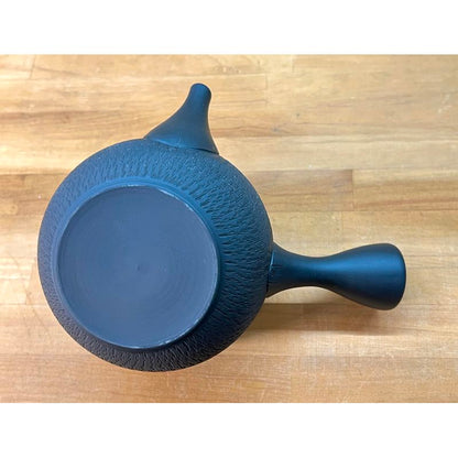 Teekanne - GYOKKO Schwarzer Ton Flach Rund Kamelie