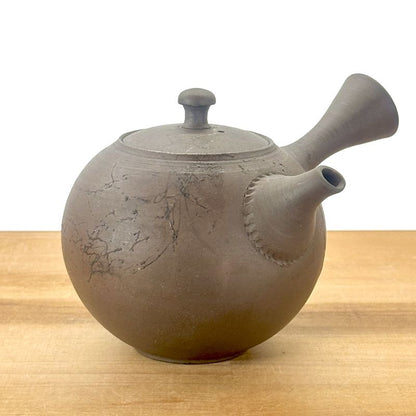 Teapot - YOSHIKI Black Smoke Round Shape Tamabuchi Rim