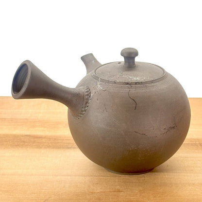 Teapot - YOSHIKI Black Smoke Round Shape Tamabuchi Rim