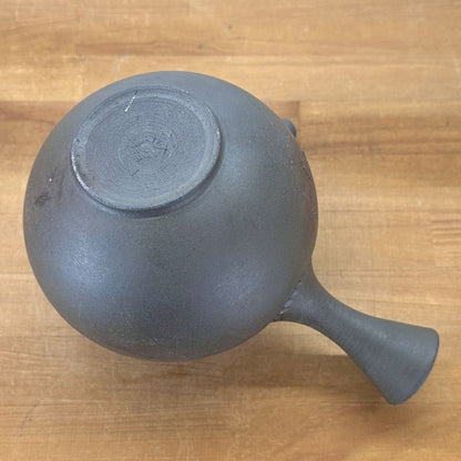 Teapot - YOSHIKI Black Smoke Round Shape Tamabuchi Rim