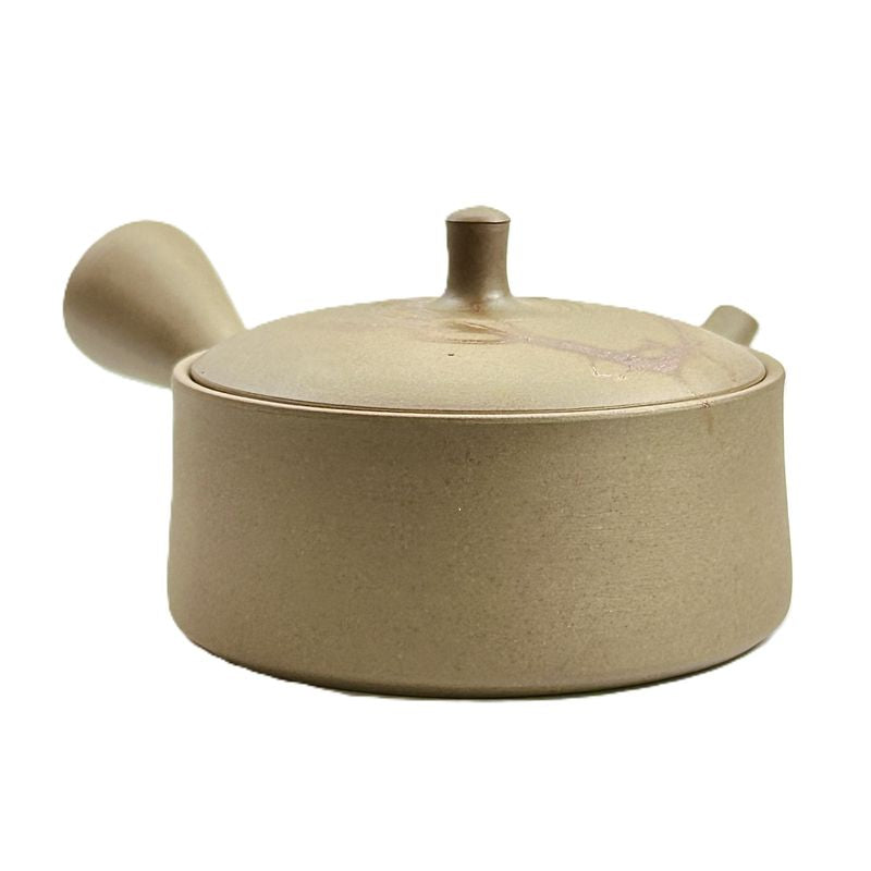 Teapot - GYOKKO Unglazed Stoneware Flat Shape Mogake