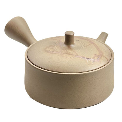 Teapot - GYOKKO Unglazed Stoneware Flat Shape Mogake
