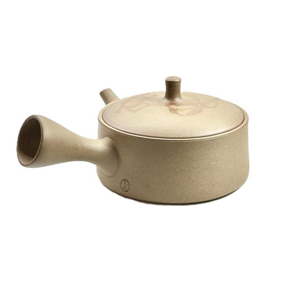Teapot - GYOKKO Unglazed Stoneware Flat Shape Mogake