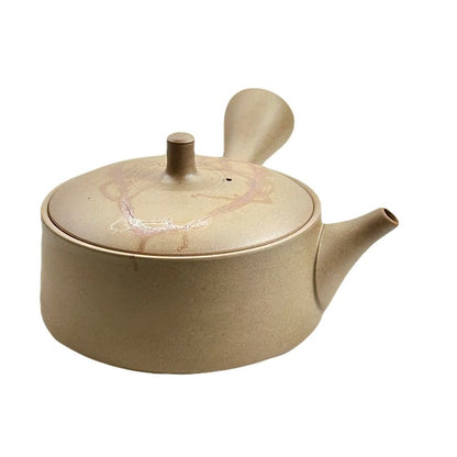 Teapot - GYOKKO Unglazed Stoneware Flat Shape Mogake