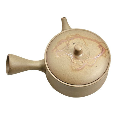 Teapot - GYOKKO Unglazed Stoneware Flat Shape Mogake