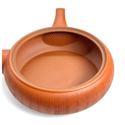 Teapot - Sekiryu Red Clay Comb Pattern