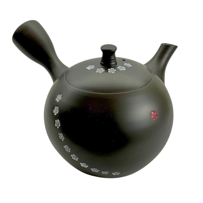 Teapot - Hokuryu Black Clay Small Round Inka
