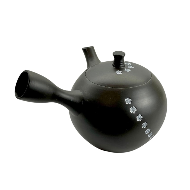 Teapot - Hokuryu Black Clay Small Round Inka