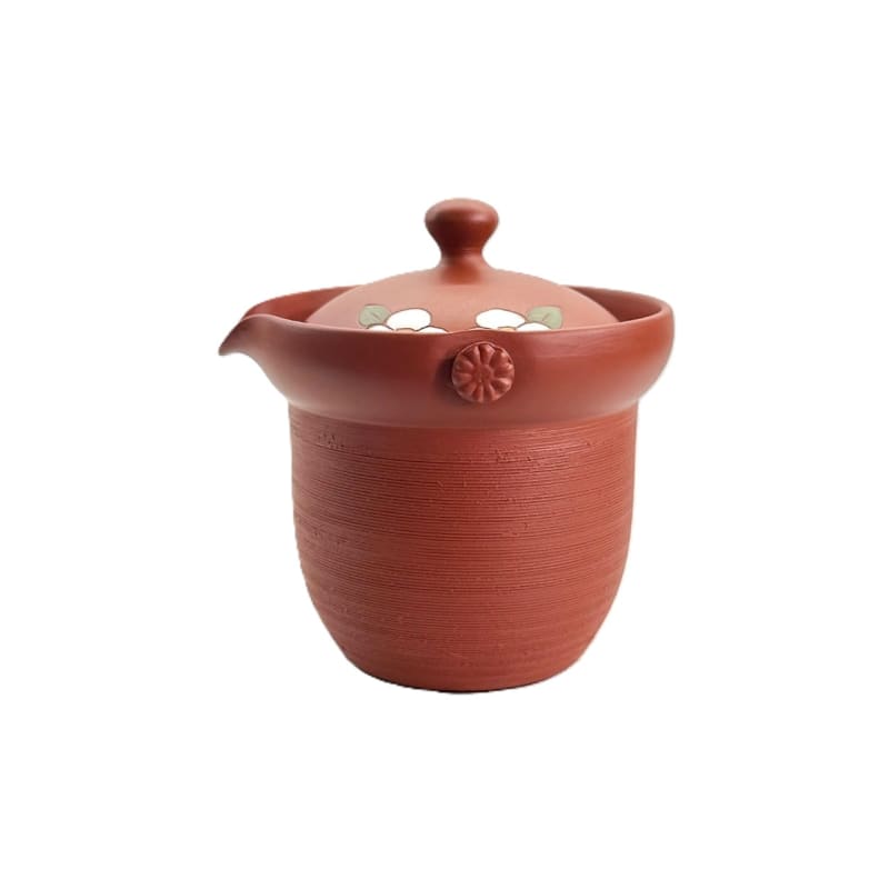 Teapot - Sekiryu Green Clay Striped Chahou