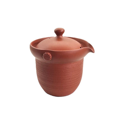 Teapot - Sekiryu Green Clay Striped Chahou