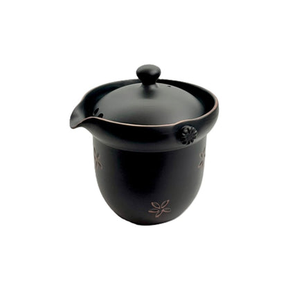 Teapot - Sekiryu Black Smoked Red Cut Chahou