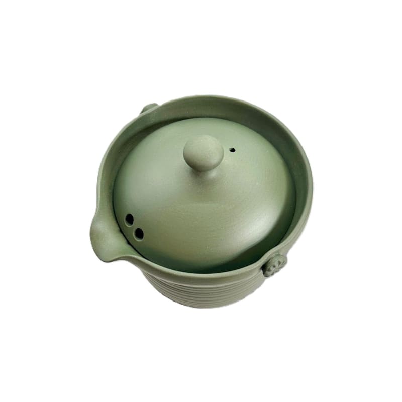 Teapot - Sekiryu Red Clay Camellia Pattern Chahou