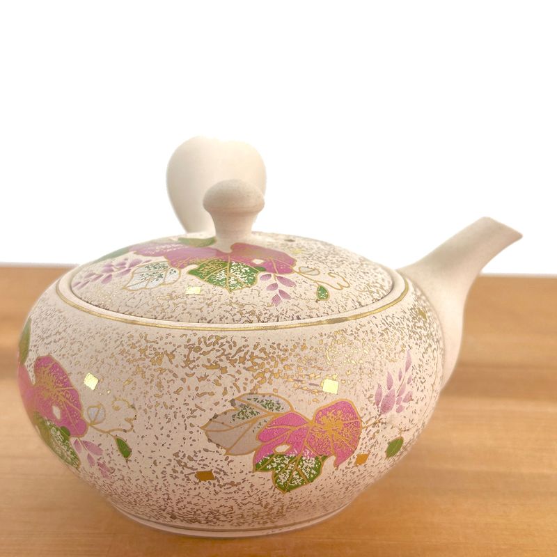 茶壺 - SHOGAMA 水晶白色黏土扁平圓形