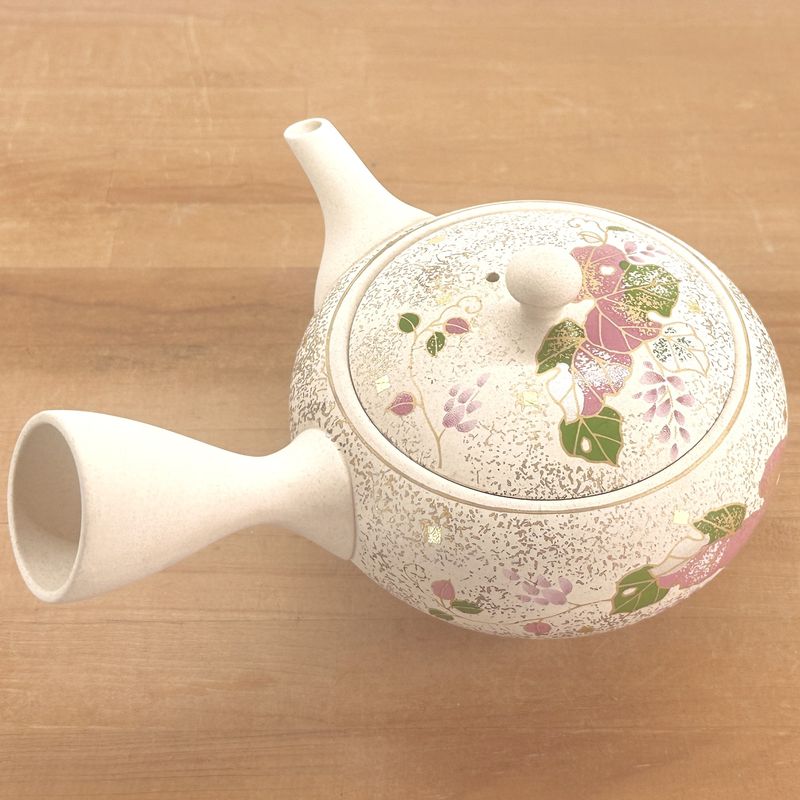 茶壺 - SHOGAMA 水晶白色黏土扁平圓形