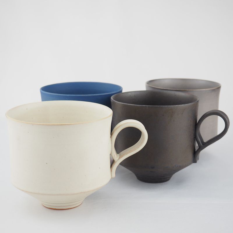 Kiyomizu Ware Series "Mat" Mug - Linear