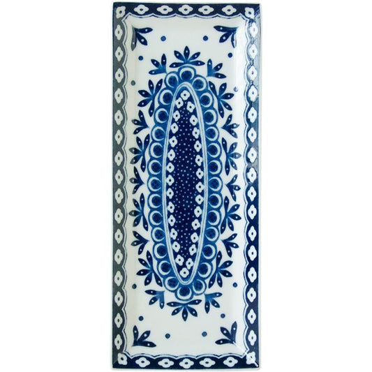 Size25 Long Plate - Leaf dot 5pcs