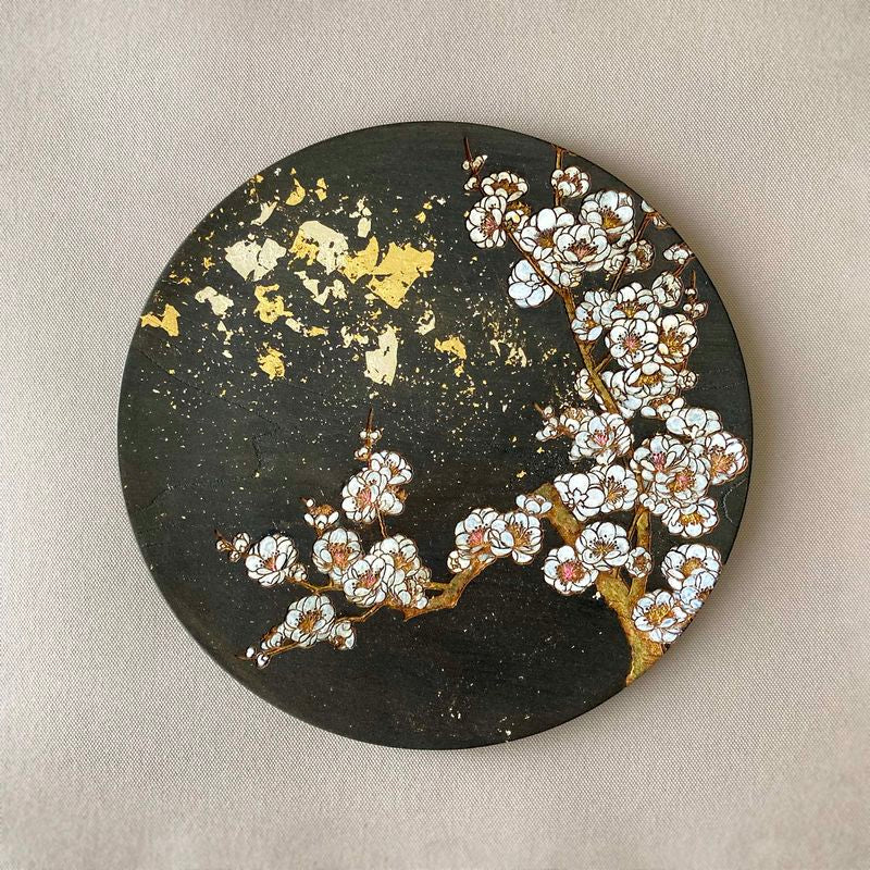 Decorative Plate - White Plum