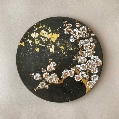 Decorative Plate - White Plum