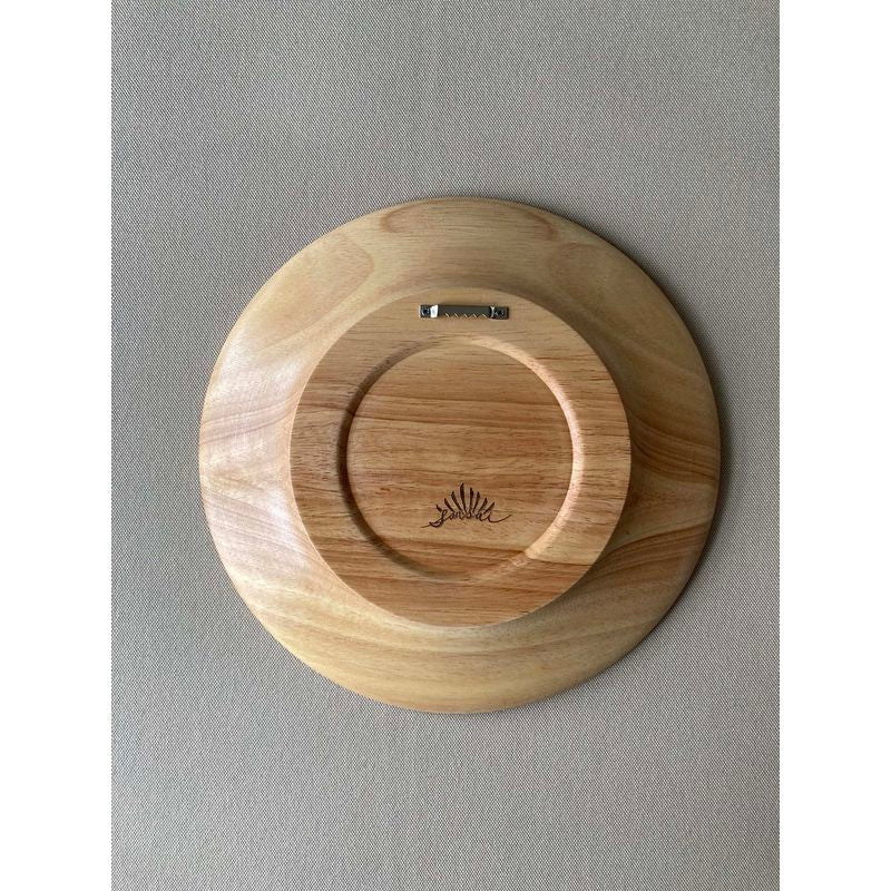 Assiette décorative - Prune blanche