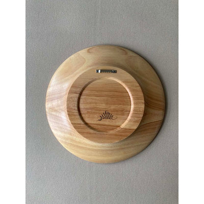 Assiette décorative - Prune blanche