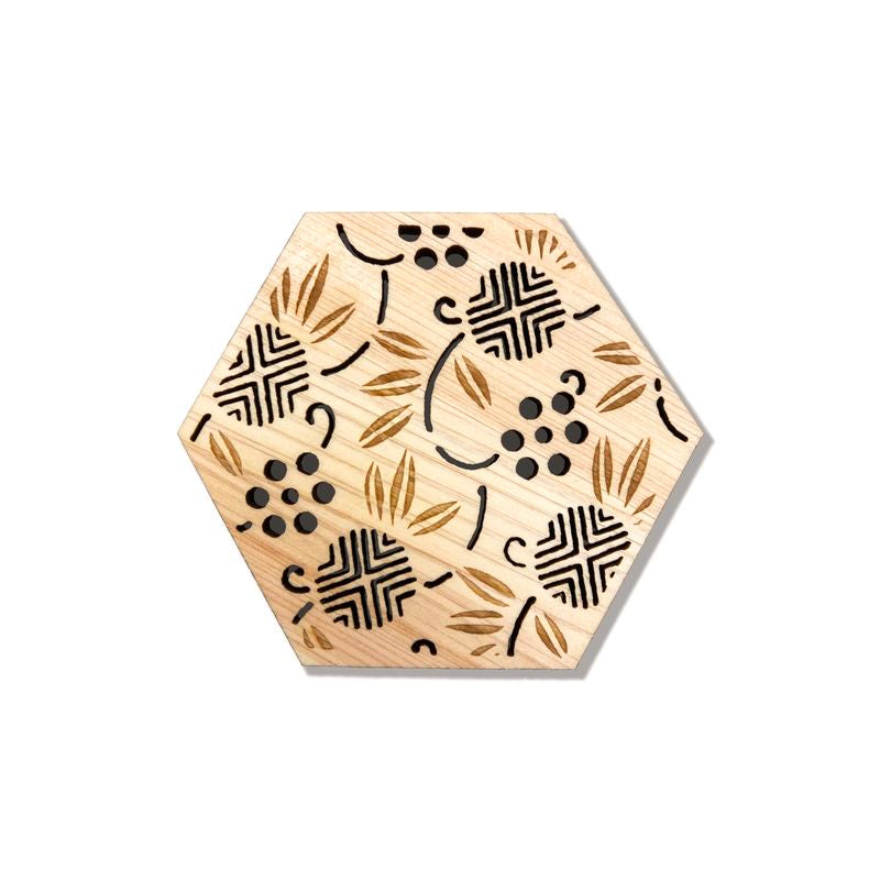 Coaster - Pine, Bamboo, and Plum