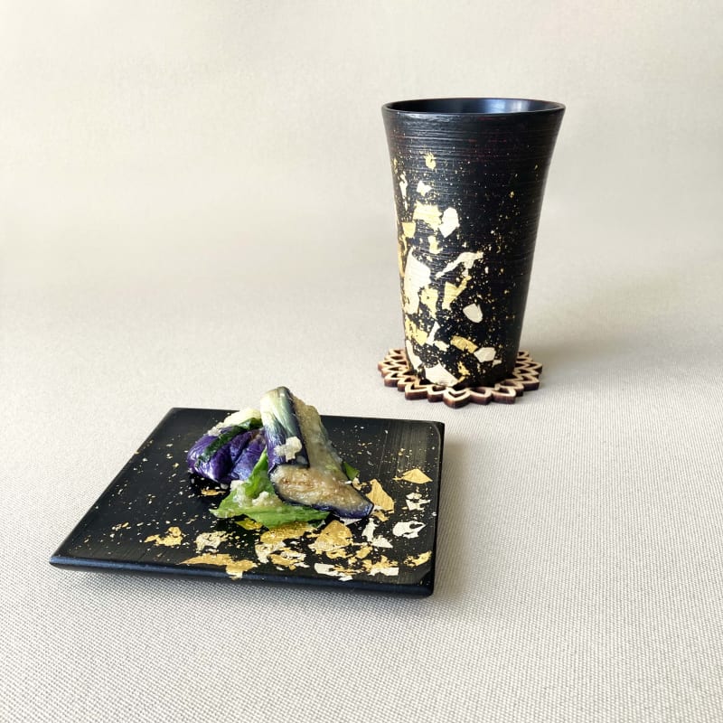 Small Square Plate - KINSAI Gold