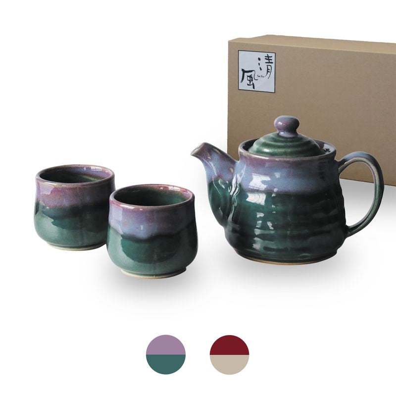 Tea Pot and Cup Set - Sinsha glaze