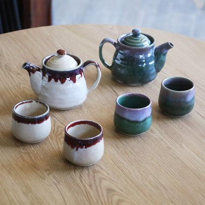 Tea Pot and Cup Set - Sinsha glaze