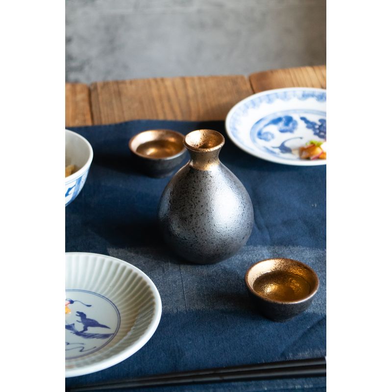 Sake Pot - Japan gold 3pcs