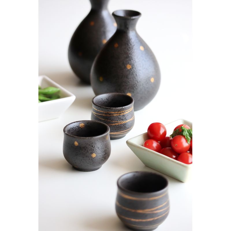 Sake Cup - Gold line 6pcs