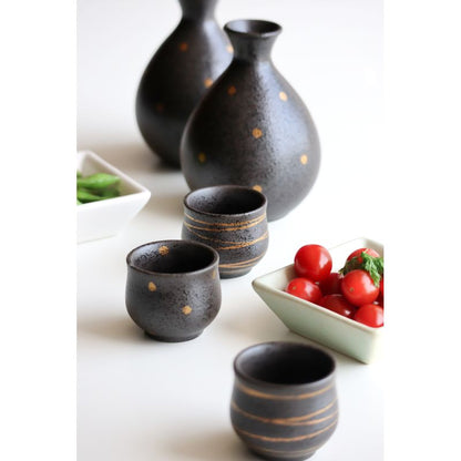 Sake Cup - Gold dot 6pcs