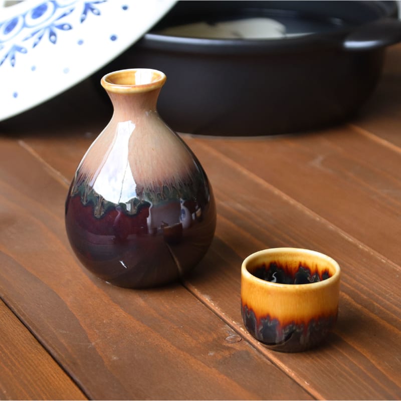 Sake Cup Set (6 pieces) - Yellow Glaze