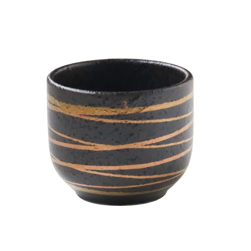 Sake Cup Set (6 pieces) - Gold Accent