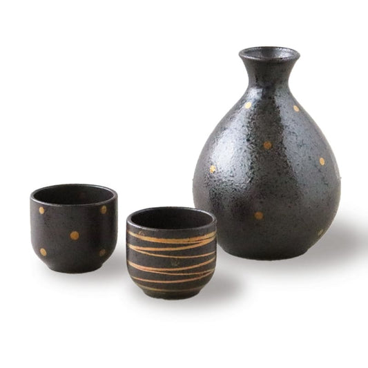 Sake Set - Gold Crystal