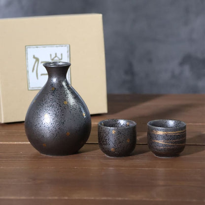 Sake Set - Gold Crystal