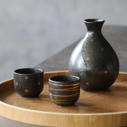 Sake Set - Gold Crystal