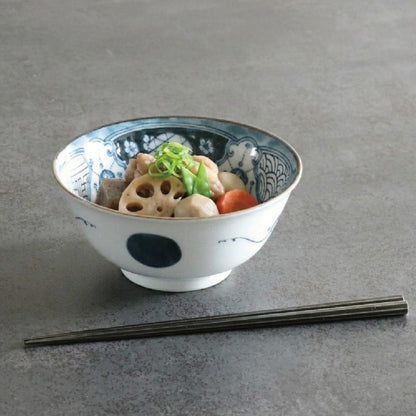 Multi-purpose Bowl Pair (with Chopsticks) - Shonzui Yoraku Pattern