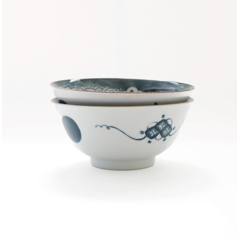 Multi-purpose Bowl Pair (with Chopsticks) - Shonzui Yoraku Pattern