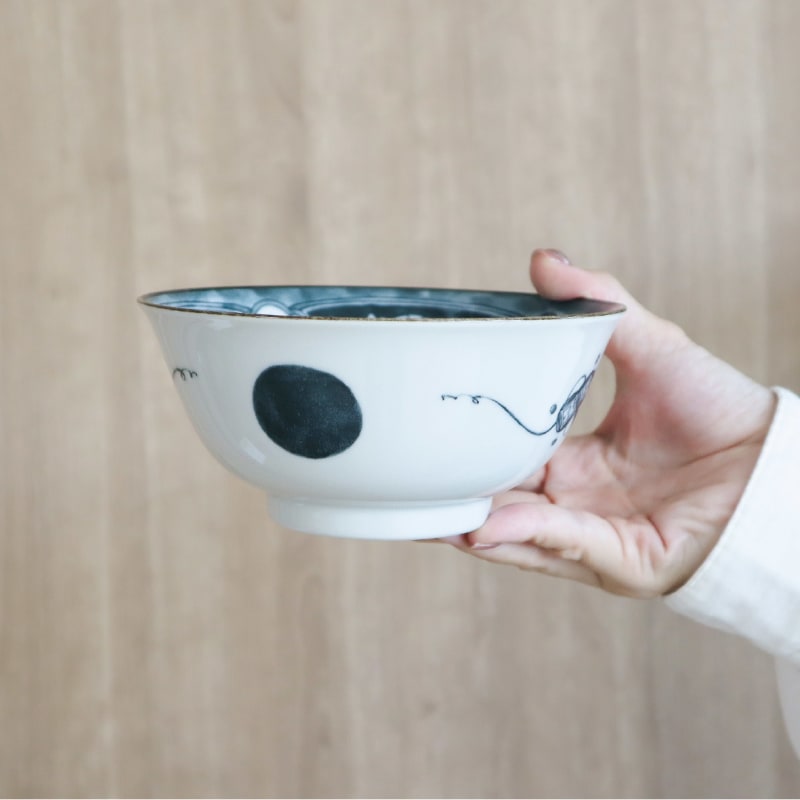 Multi-purpose Bowl Pair (with Chopsticks) - Shonzui Yoraku Pattern