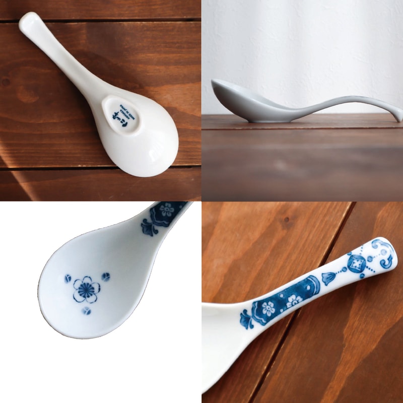 Ramen Set (with Spoon & Chopsticks) - Shonzui Yoraku Pattern