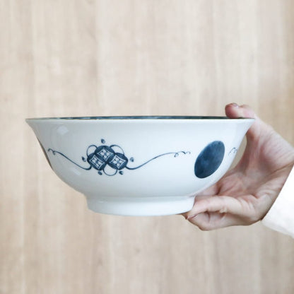 Ramen Set (with Spoon & Chopsticks) - Shonzui Yoraku Pattern