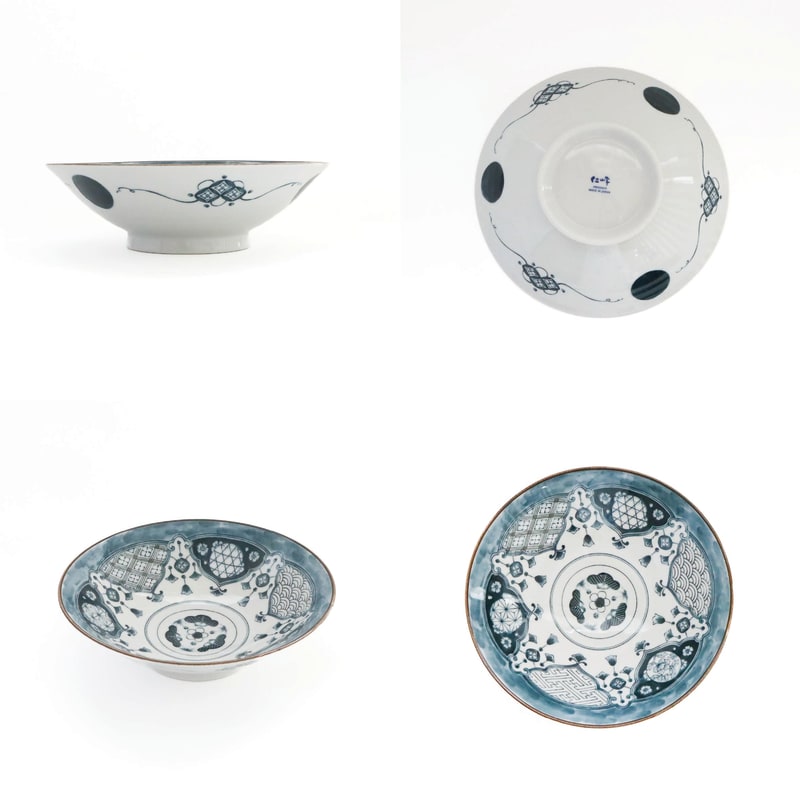 Salad/Noodle Bowl Pair - Shonzui Yoraku Pattern