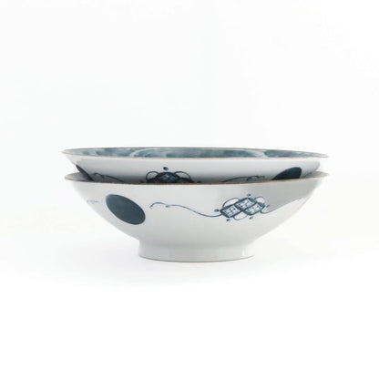 Salad/Noodle Bowl Pair - Shonzui Yoraku Pattern