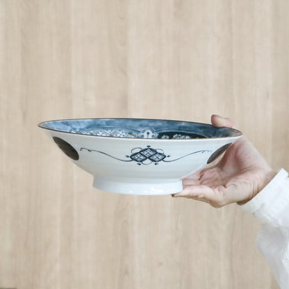 Salad/Noodle Bowl Pair - Shonzui Yoraku Pattern